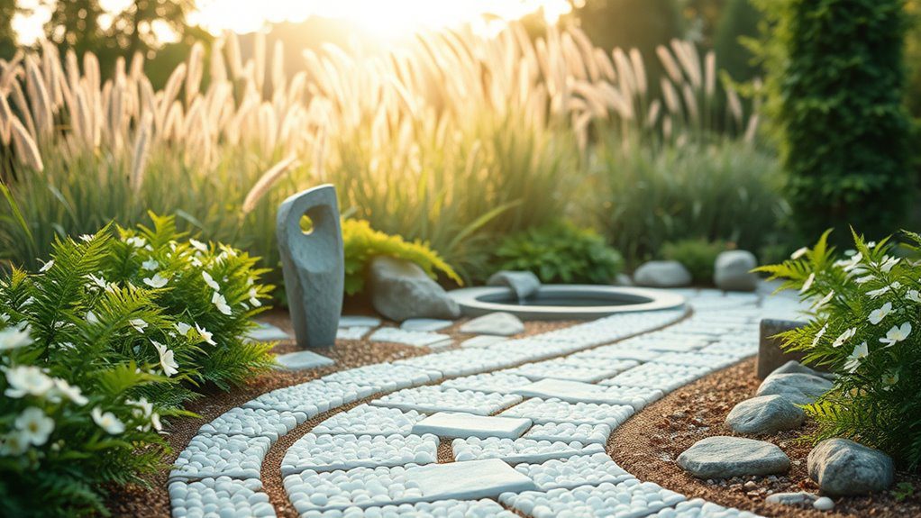 tranquil minimalist garden retreat