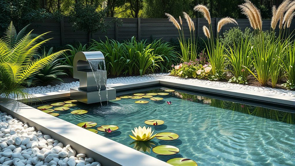 tranquil water feature design