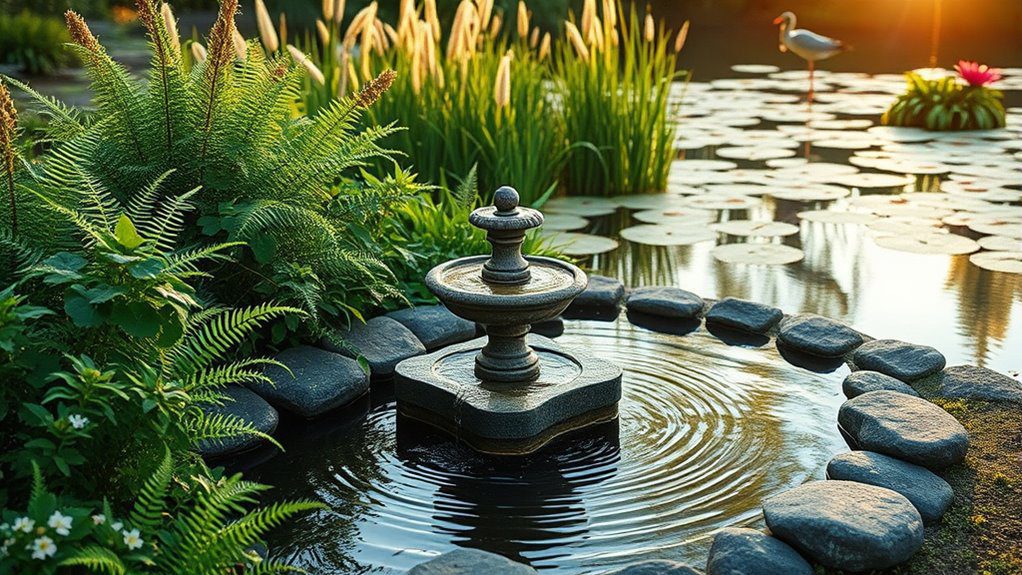 tranquil water garden retreat