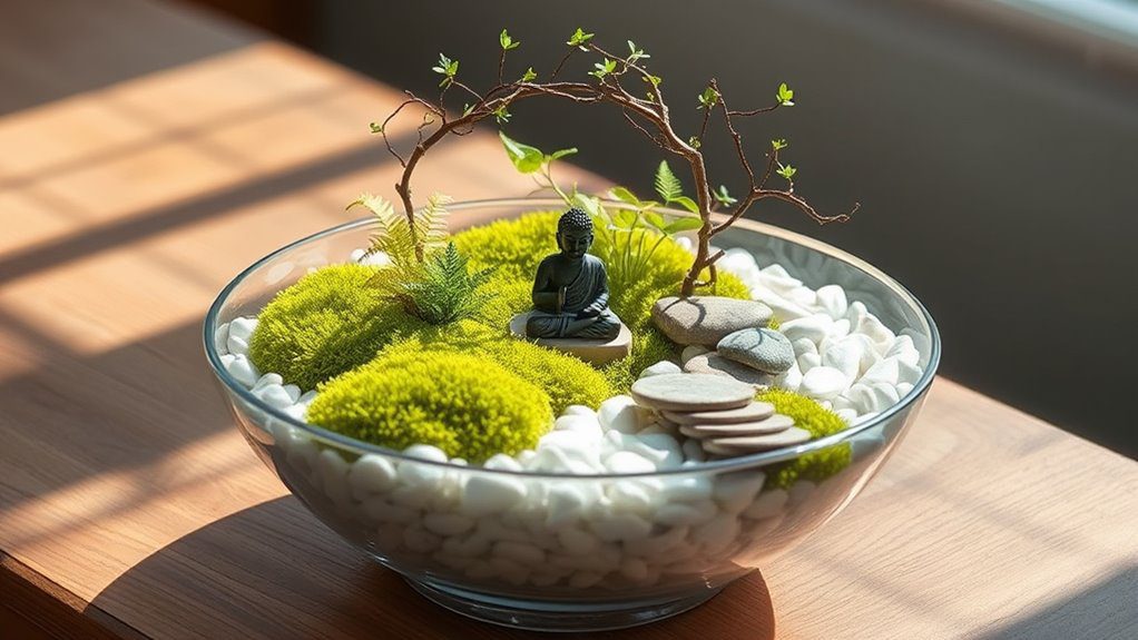 tranquil zen garden terrarium