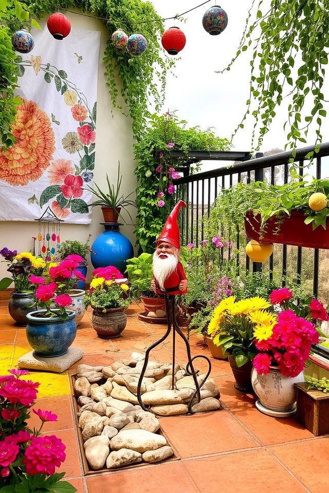 transform terrace with decor