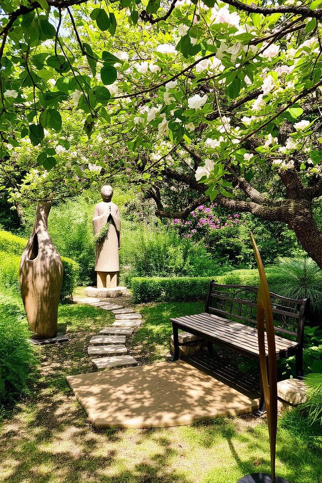 transformative garden art installations