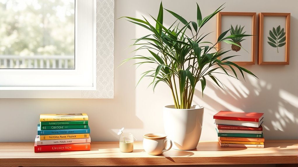 tropical air purifying plant