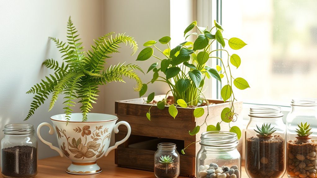unconventional plant display ideas