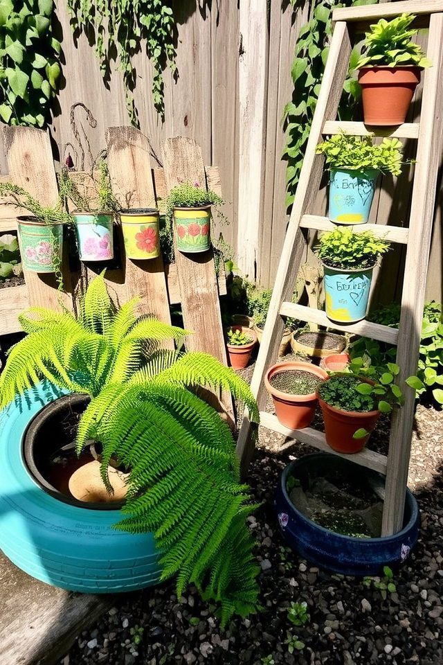 upcycled garden planters creativity