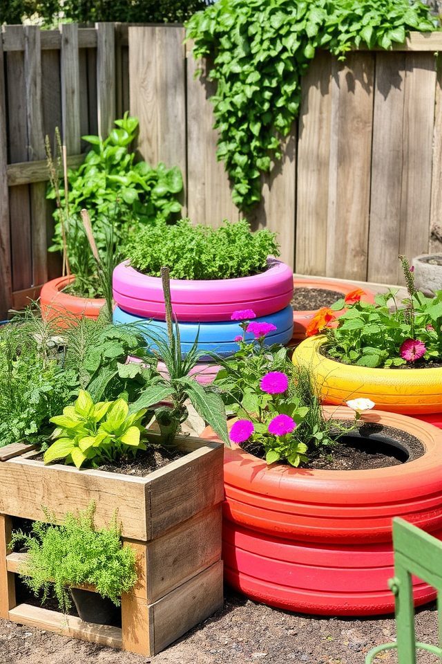 upcycled materials for gardening