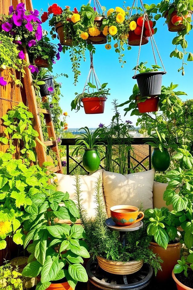 urban balcony garden retreat