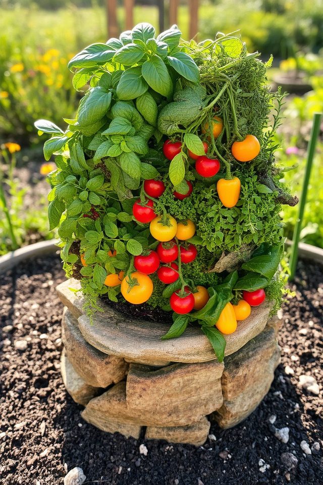 vegetable herb spiral garden