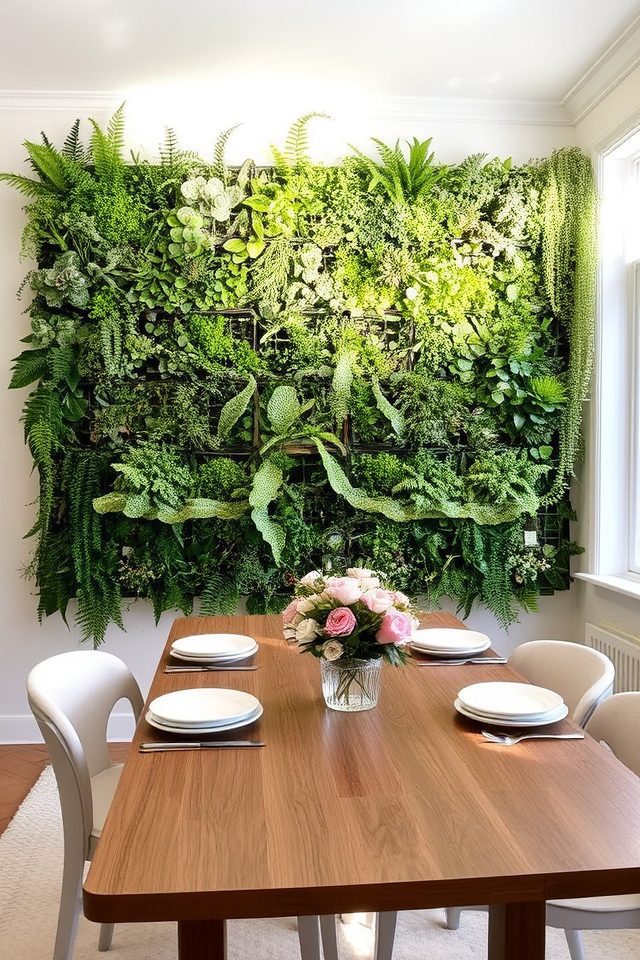 vertical gardens as decor