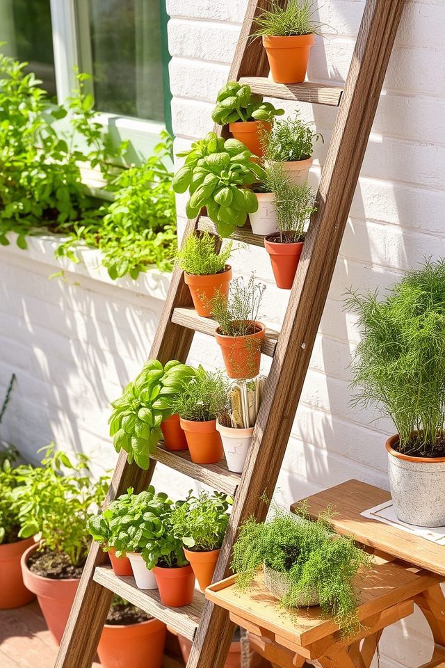 vertical herb gardening solution