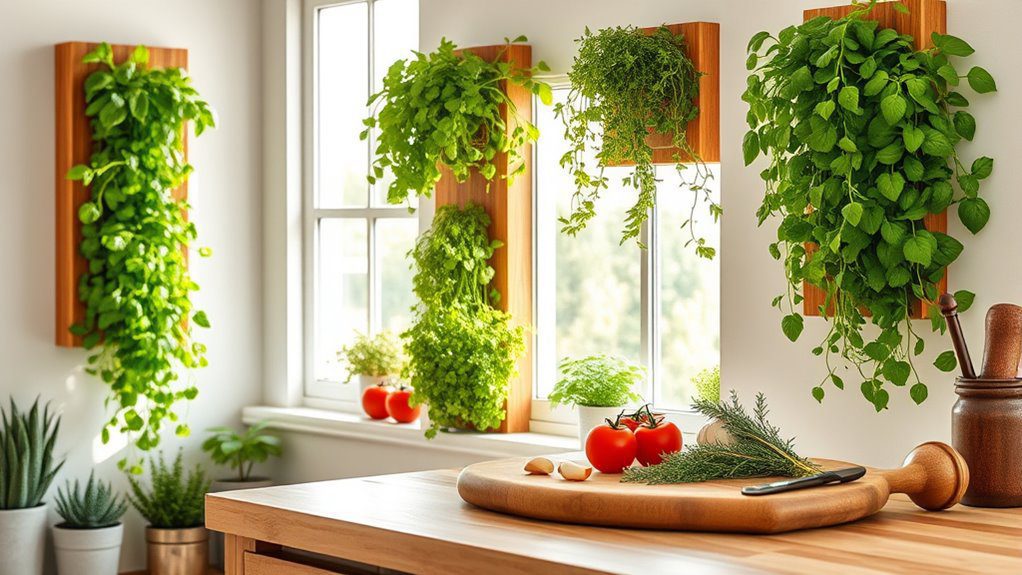 vertical kitchen herb garden