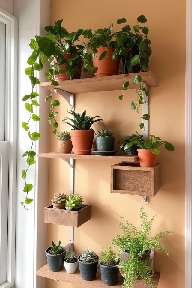 vertical plant display solution