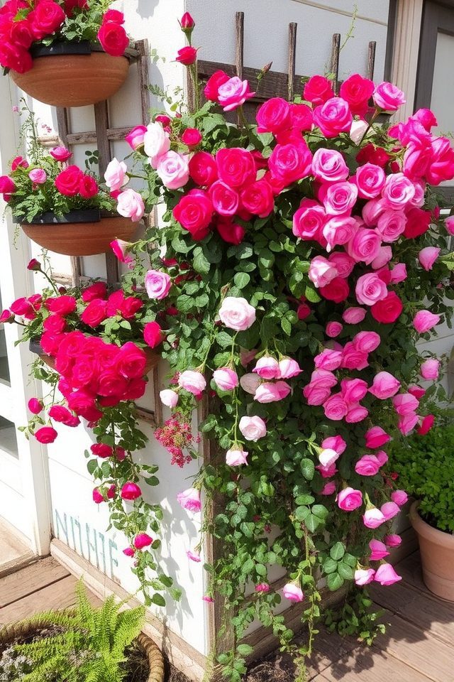 vertical rose garden design