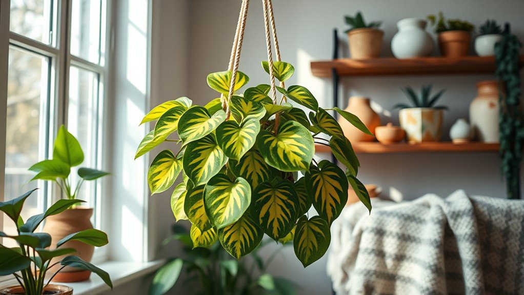 vibrant air purifying indoor plant