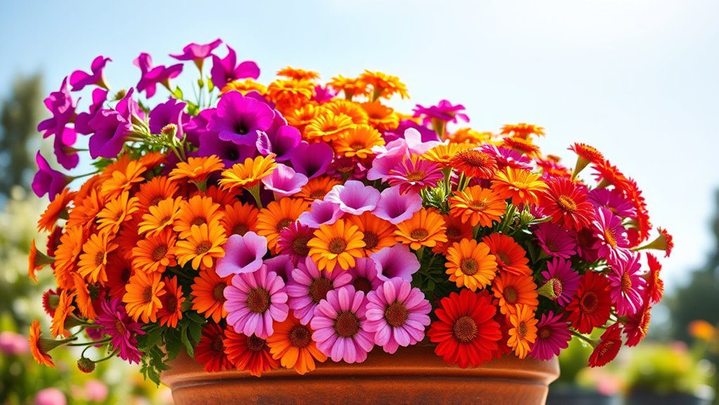 vibrant annual blooms display