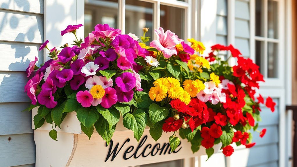 vibrant blooms enhance curb appeal