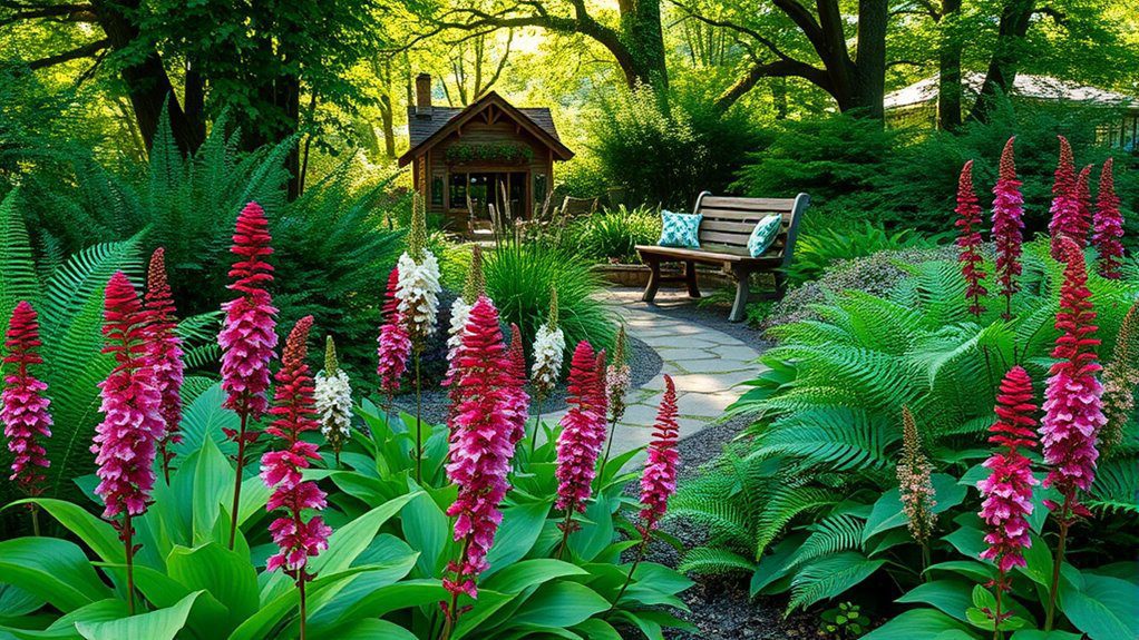 vibrant blooms for shade