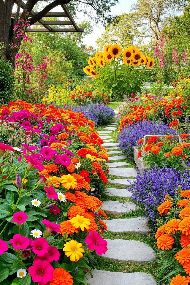 vibrant blooms throughout seasons