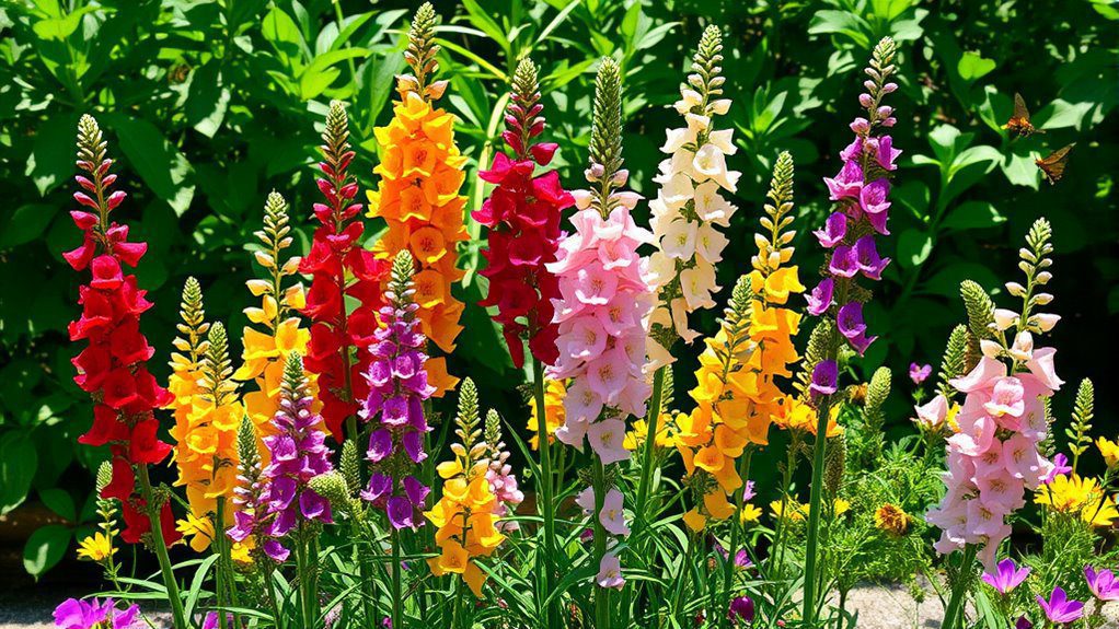 vibrant colorful flower spikes