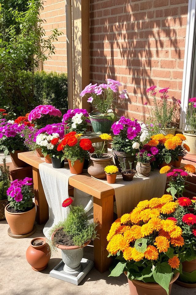 vibrant container gardening annuals