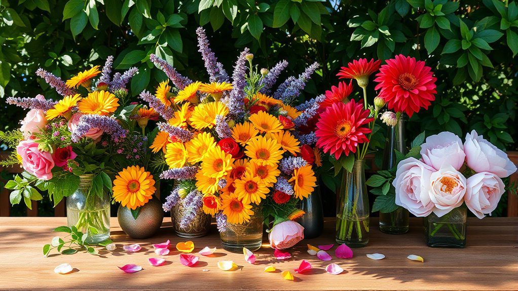 vibrant floral color combinations