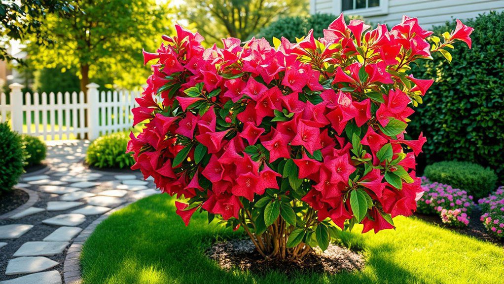 vibrant flowering deciduous shrub