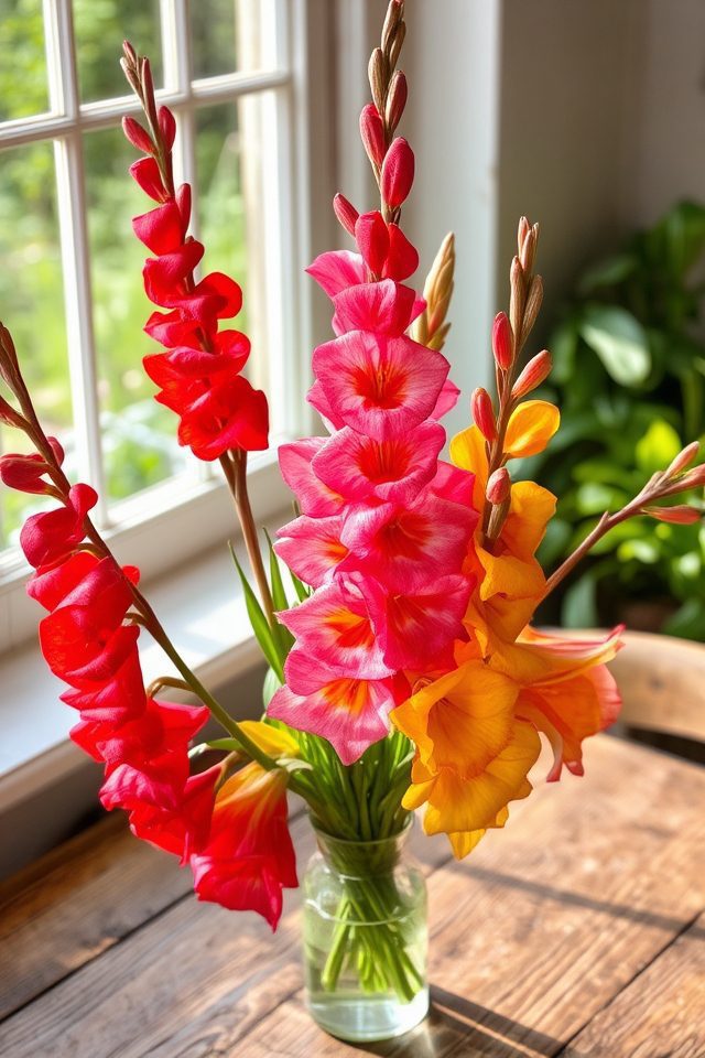 vibrant flowering garden perennials