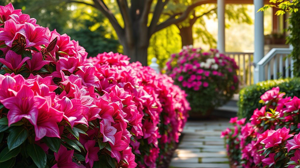 vibrant flowering shrubs enhance appeal