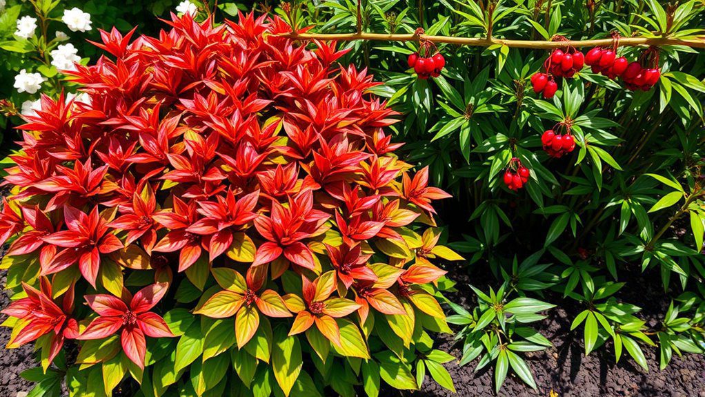 vibrant foliage low maintenance