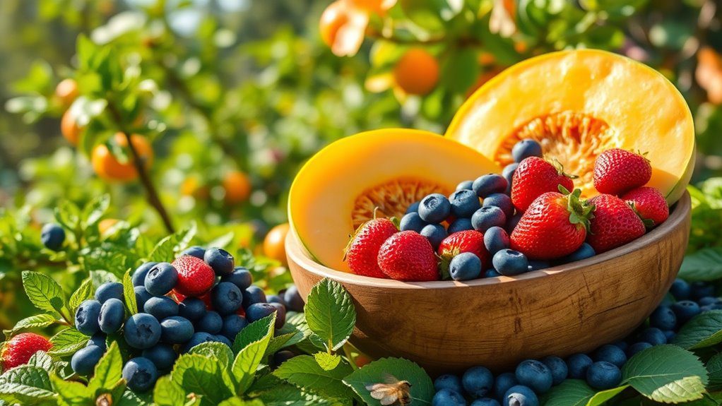 vibrant fruit salad garden