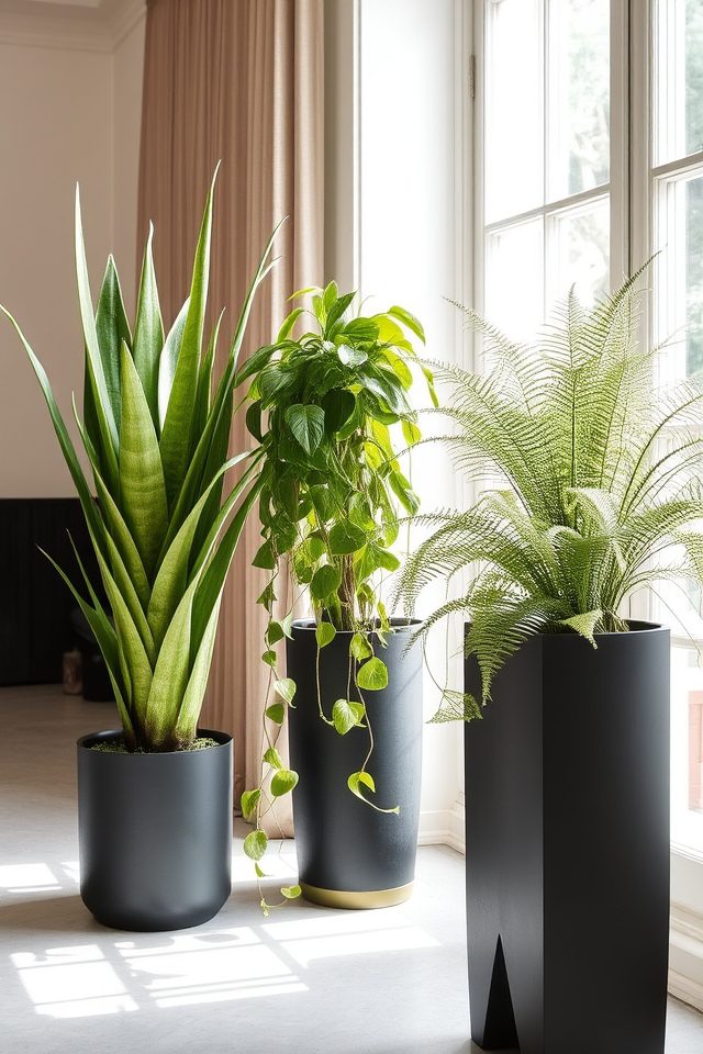 vibrant green foliage oasis