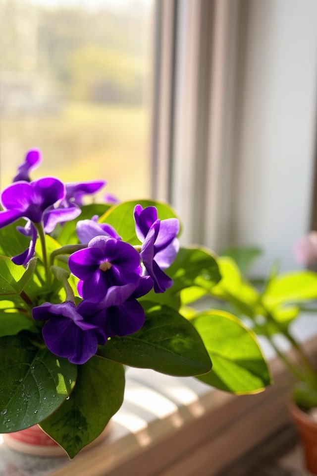 vibrant indoor flowering houseplants