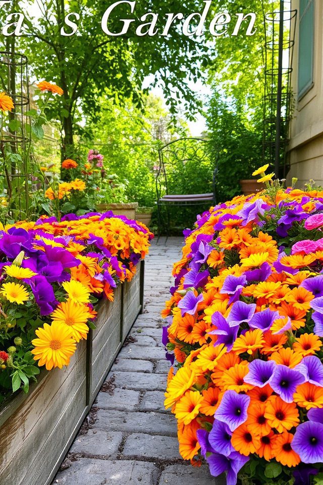 vibrant inviting garden borders
