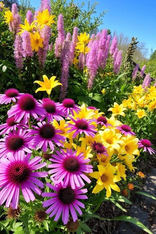vibrant lasting perennial garden
