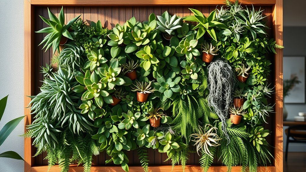 vibrant living plant displays