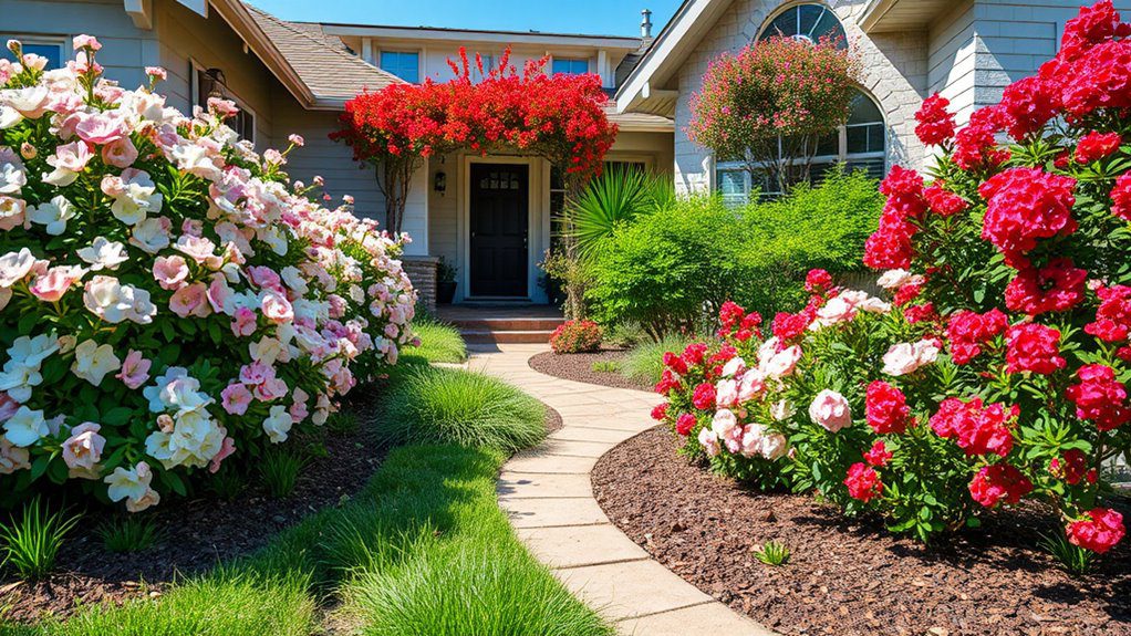 vibrant low maintenance landscaping shrubs