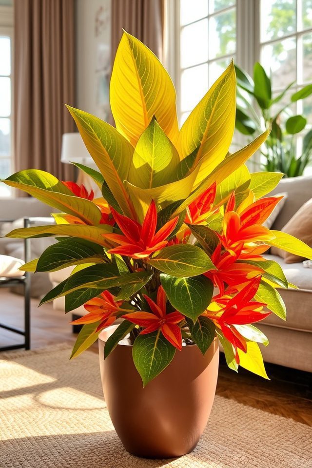 vibrant multicolored tropical beauty