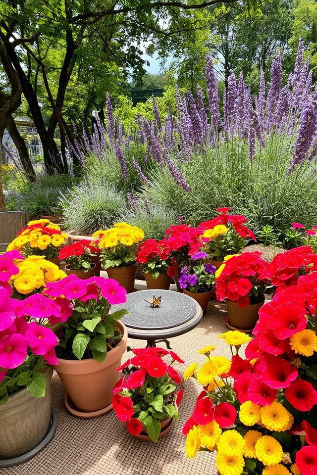 vibrant outdoor flower displays