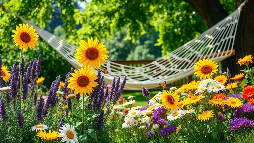 vibrant outdoor flower sanctuary