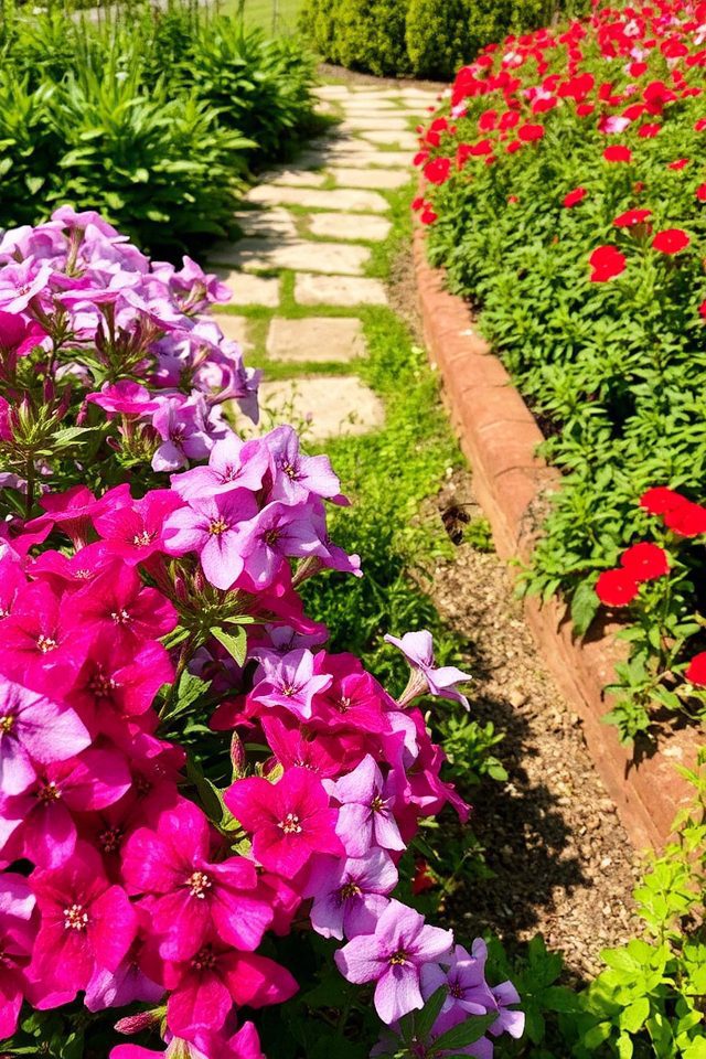 vibrant perennial attracting pollinators