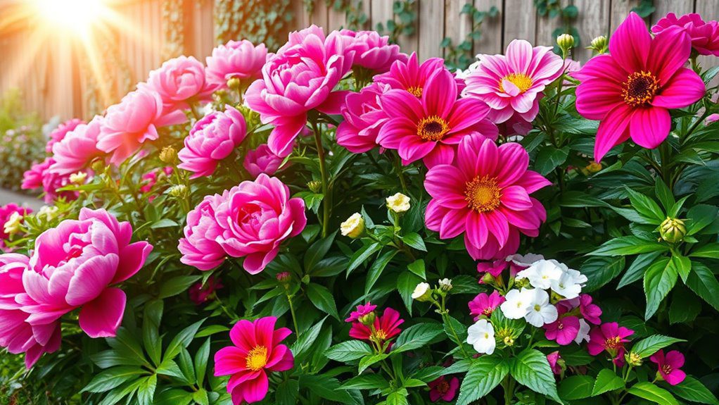 vibrant raspberry sorbet garden
