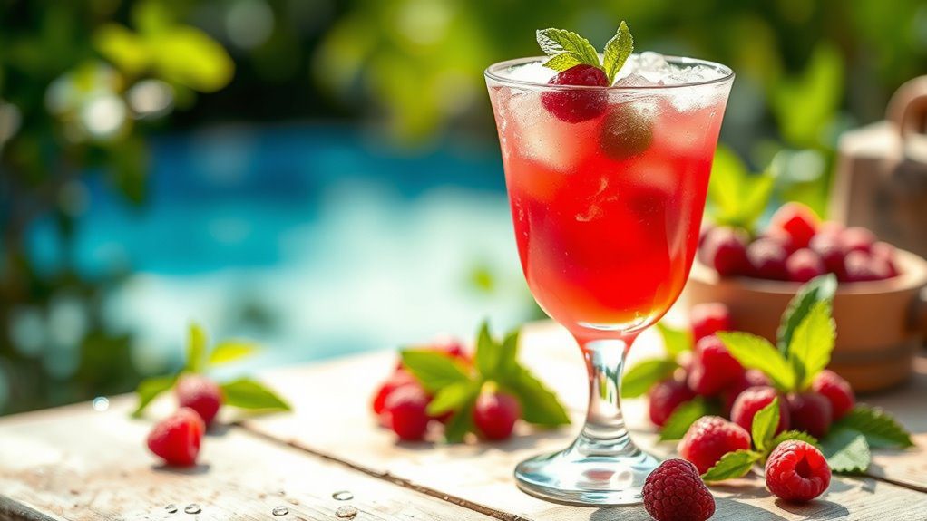 vibrant raspberry summer delight