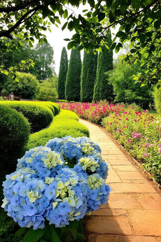 vibrant seasonal shrub arrangements