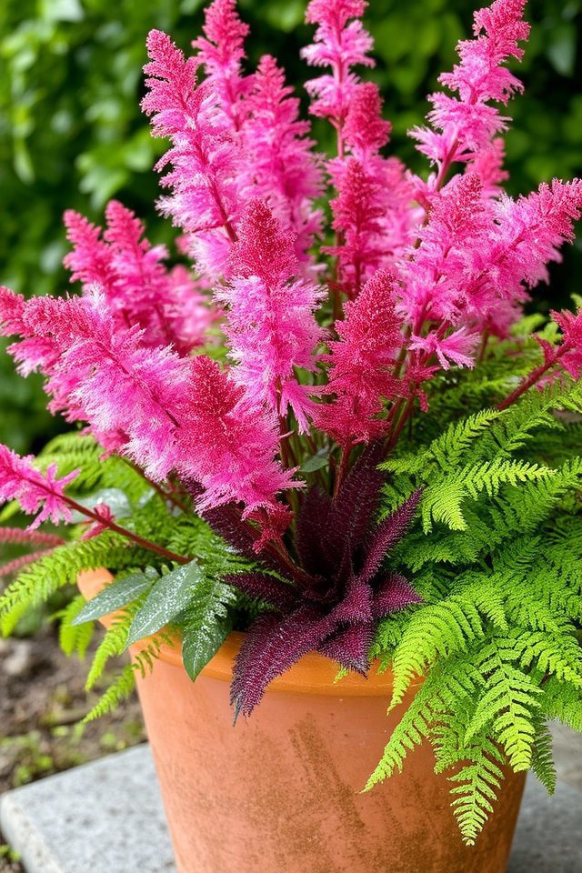 vibrant shade loving perennial blooms