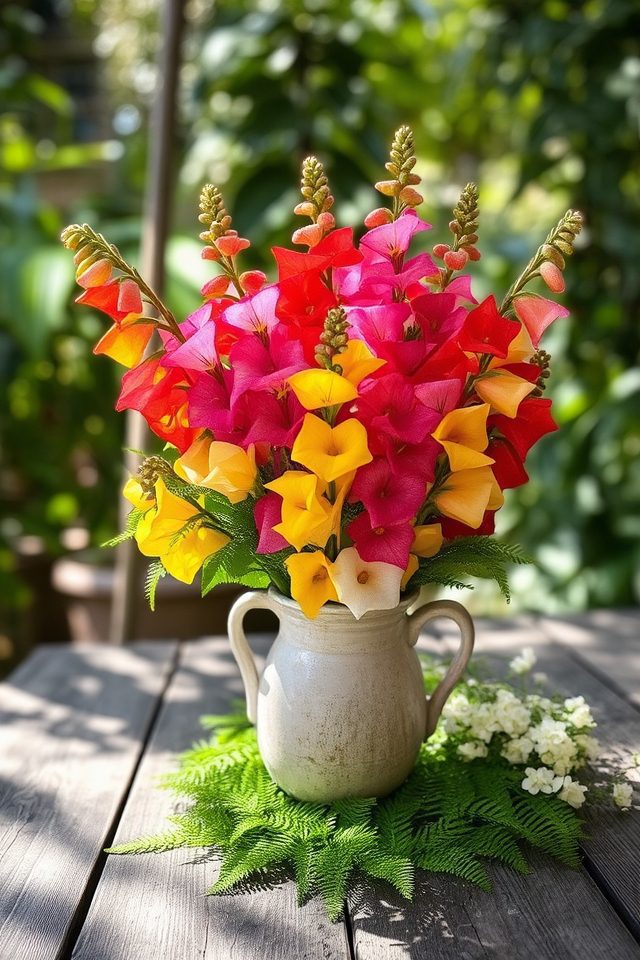 vibrant snapdragons attract pollinators