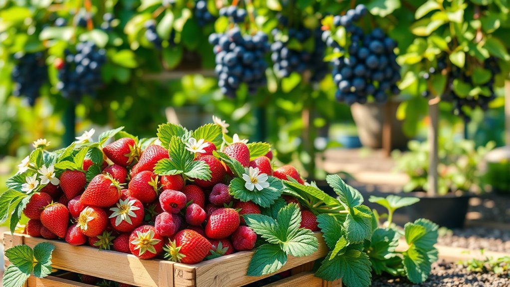 vibrant summer berry display
