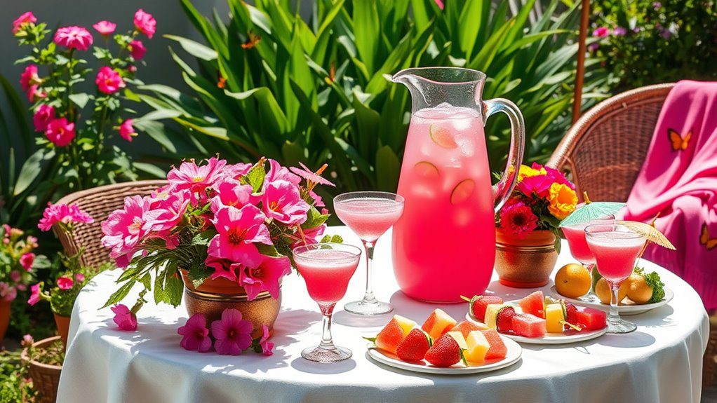 vibrant summer garden display