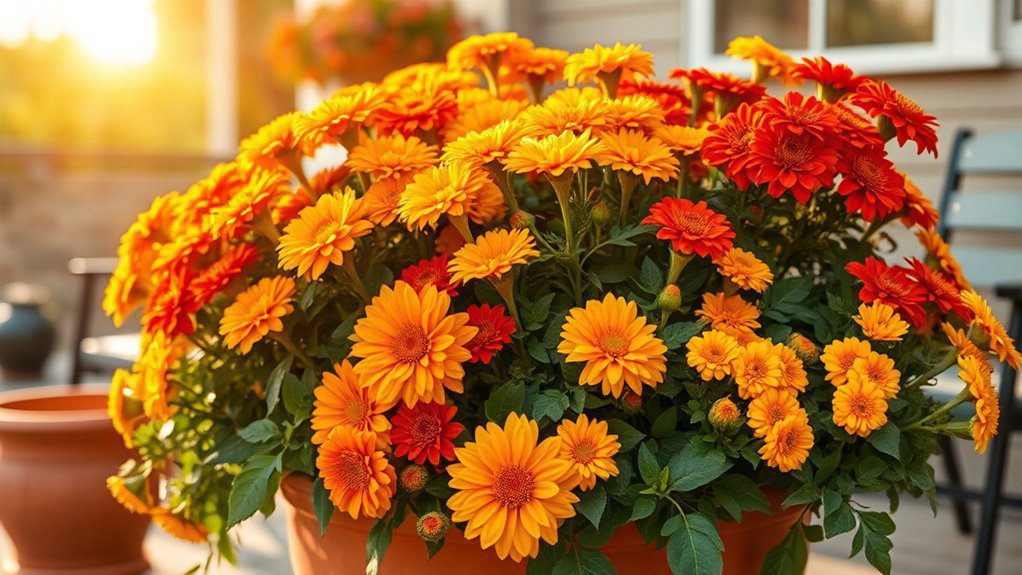 vibrant summer planting display