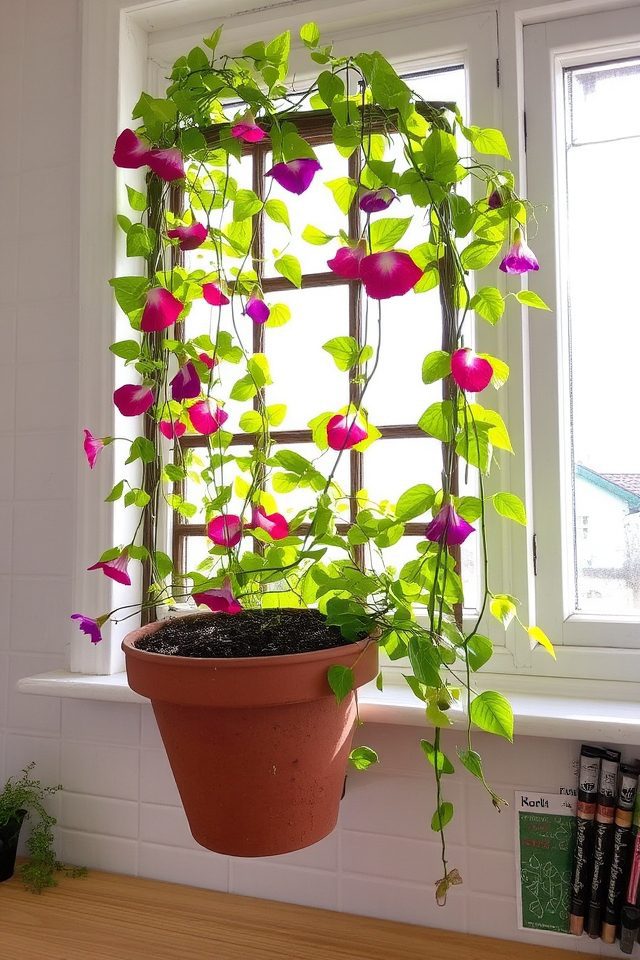 vibrant sunny climbing vines