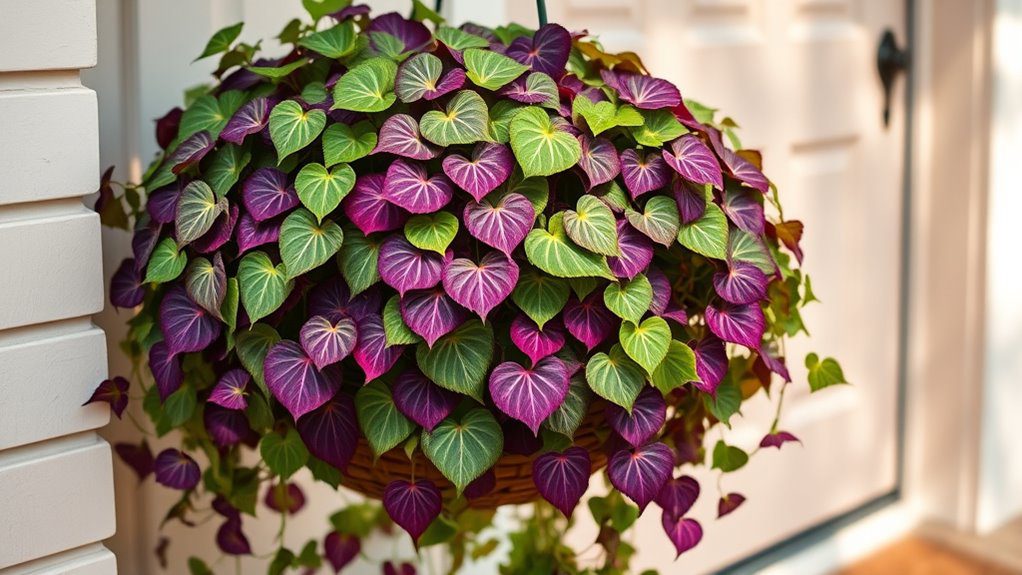 vibrant trailing heart shaped leaves